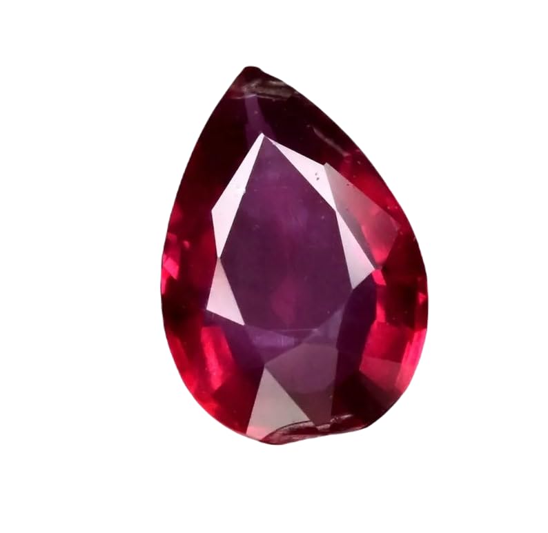 Rubis naturel poire fabrication bijoux bricolage bague pendentif collier