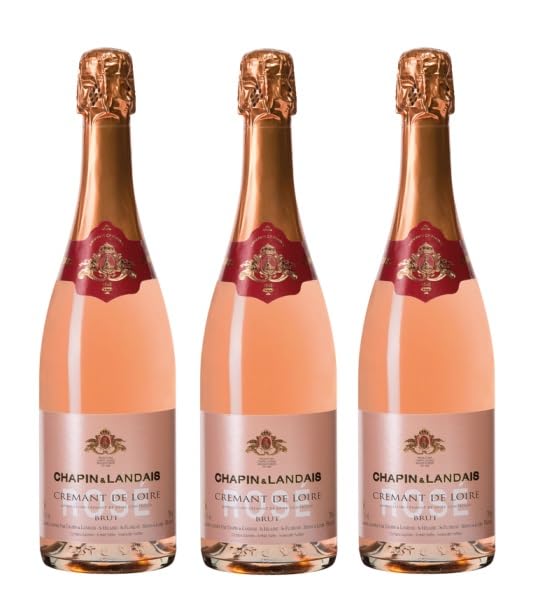3x 0,75l - Chapin & Landais - Rosé brut - Crémant de Loire A.O.P. - Frankreich - Rosé-Schaumwein brut