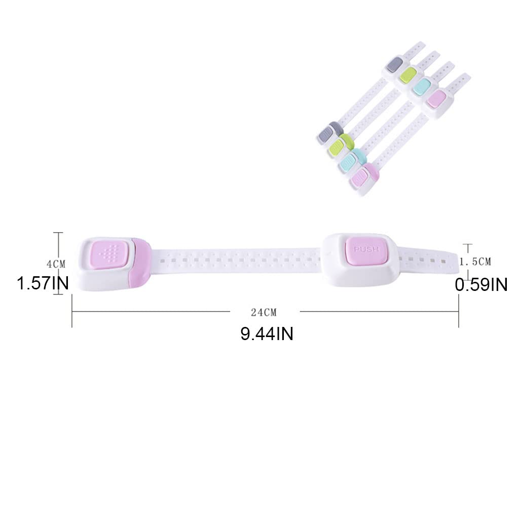 Multipurpose Child Proof Locks Baby Lock Strap for Furniture Kitchen Ovens Toilet for Seat Closet Refriger