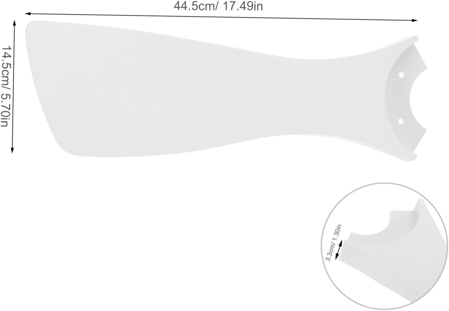 Homoyoyo 3pcs Plastic Ceiling Fan Blades Traditional Design for Efficient Airflow for Living Rooms Bedrooms and Offices Versatile Replacement for Various Indoor Styles