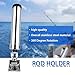 Mojiate Set of 2 Fishing Rod Holder, 360 Degree Rotation Fishing Rod Outrigger, 316 Stainless Steel Adjustable Pole Support for Marine Boat Yacht and More