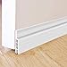 3 Pack Door Draft Stopper,Door Sweep for Exterior/Interior Doors, Under Door Blocker Seal Strip Soundproof Door Bottom Weather Stripping Weatherproof, 2" W x 39" L(White)