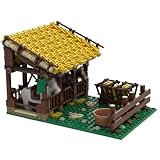ZITIANYOUBUILD Medieval Stables with Space for Three Horses Building Toys 481 Pieces MOC for Age 18+