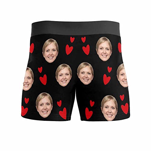 Custom Men's Print Boxer Briefs Underwear With Wife's Face Valentine's Day Gifts3
