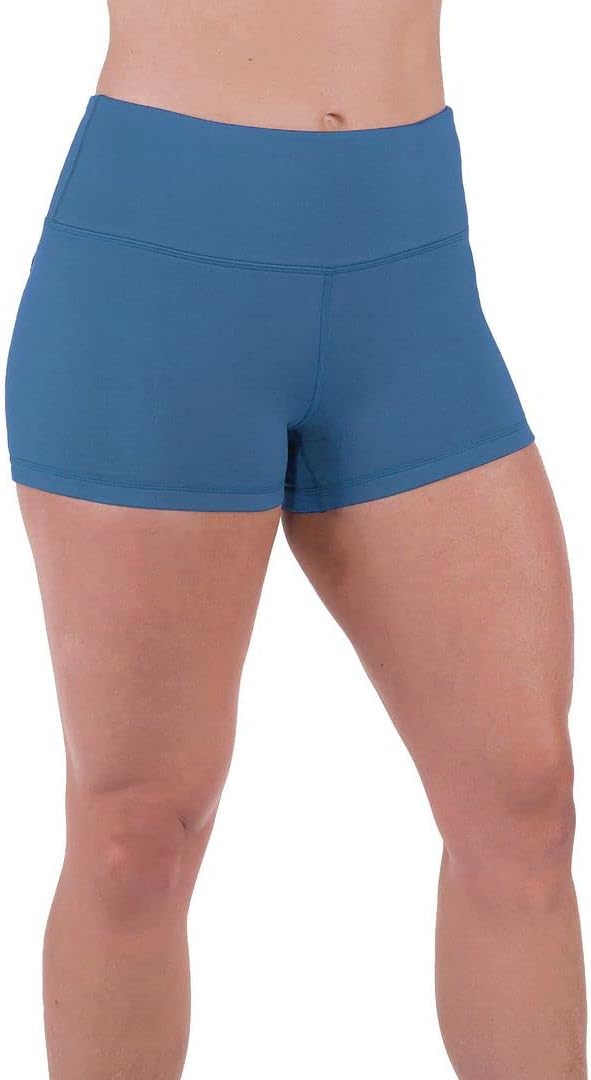 Tough Mode Women High Rise 3"/ 5" Super Soft Athletic Bike Workout Active Running Yoga Volleyball WOD Booty Shorts - Image 2