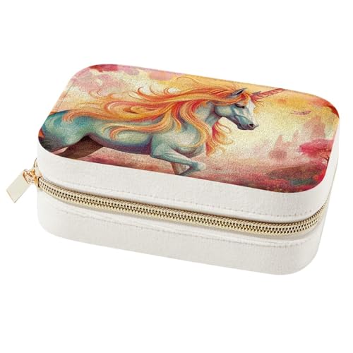 Boîte à bijoux voyage licorne pour éviter les nœuds