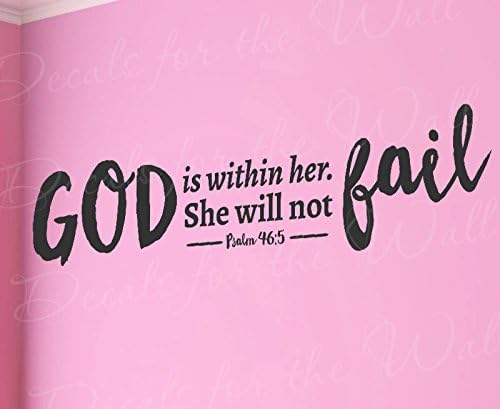 God Is Within Her She Will Not Fail Psalm 46:5 - 女の女の女の強い聖書宗教神 - ウ