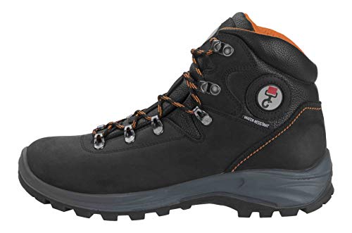 DOGGO Asta, Unisex Biker Boots, Schwarz (Schwarz/Orange Schwarz/Orange), 43 EU (9 UK)