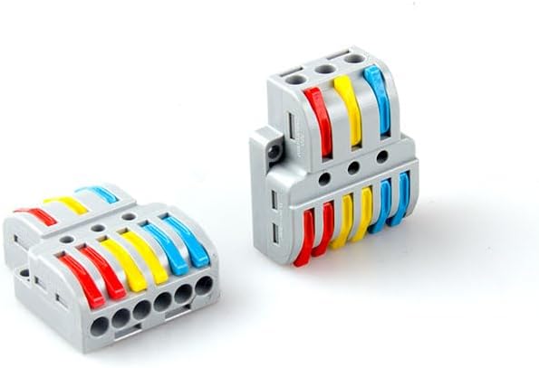 PIDG ファストン リセプタクル クイック ディスコネクト | TE Connectivity ファストバットタイプワイヤケーブルコネクタ 1 in 2 アウトクイック取り外し可能コンパクトコンダクターターミナルブロック 0.0