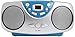 Sylvania SRCD243 Portable CD Player with AM/FM Radio, Boombox (Blue)