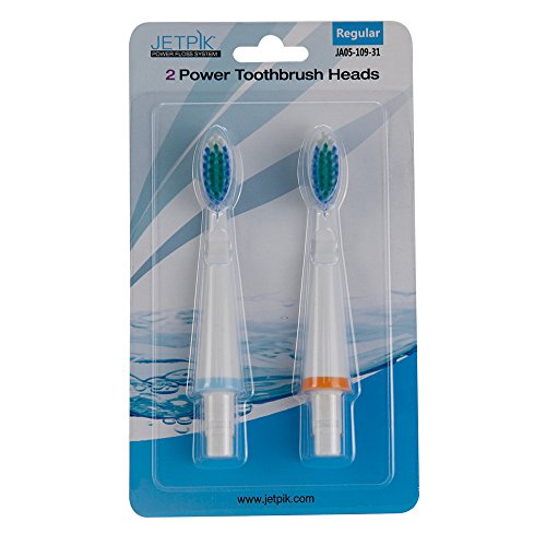 Brosses de rechange JETPIK Série 200 pour remplacer les poils usés et retrouver des gencives saines