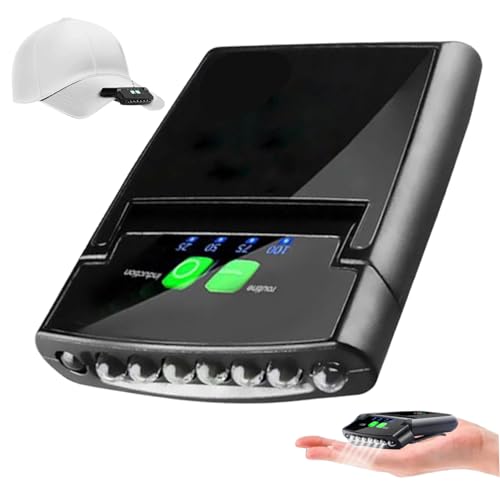 Luz de sombrero LED recargable linterna de clip impermeable para leer y campo