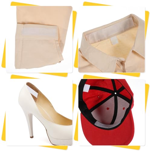 Oruola 3 rolos protetores de colarinho para camisas masculinas, protetores de colarinho autoadesivos