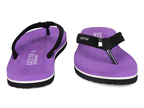 Image of DOCTOR EXTRA SOFT House Slipper for Women's Care Dr Orthopaedic Super Comfort Fitting Flat Cushion Chappal Flip-Flop for Ladies & Girl's