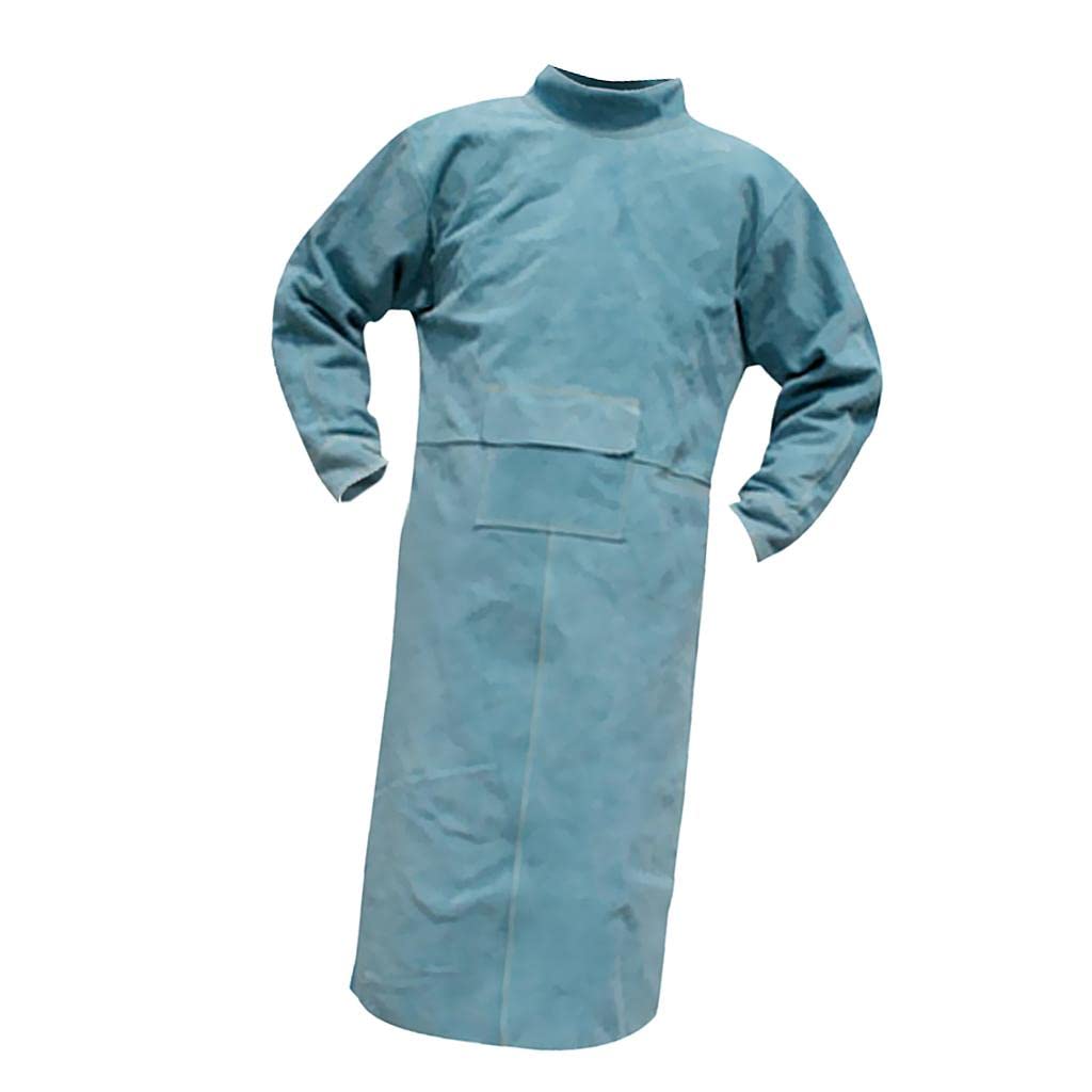 Generic Giacca Da Saldatore in Pelle, Grembiule Protettivo, Abbigliamento Da Saldatore, Tuta Da Saldatura Resistente Al Calore, Adatta per La Saldatura,