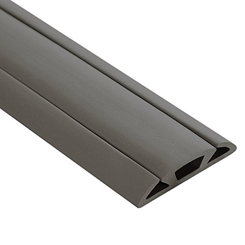 Ut Wire 15-Feet Cord Protector With 3-Channels For Floor, 15Ft, Gray #TOP4