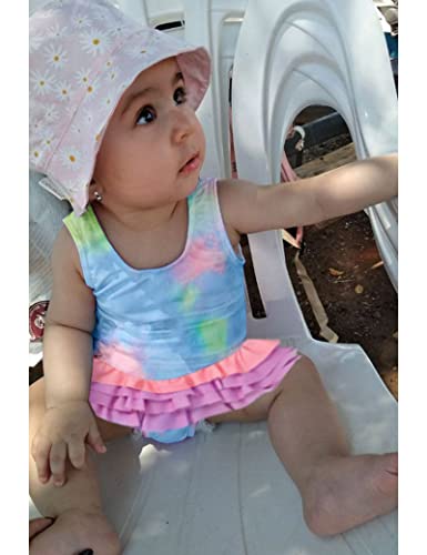 Toddler Baby Girls Swimsuit Tie Dye Infant Baby Girl One Piece Coverage Swimsuit Bikini 2Pc Set 12-18 Months #TOP1