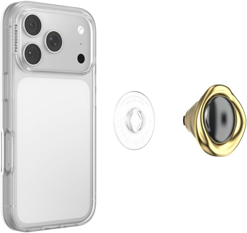 PopSockets Adhesive Phone Grip, Holder, Phone Stand, Crystal - Eye of the Beholder Gold