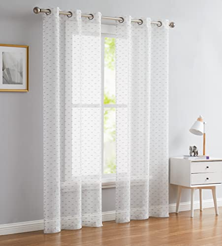 Cortina para ventana Sprinkles Lurex de 193 x 213 cm: renueva tu salón con un toque plateado 2