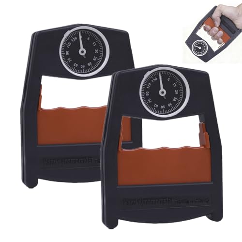 2 Pieces Hand Grip Dynamometer, Grip Strength Trainer,grips Strength Tester, GripStrength Measurement Meter, Test GripStrength Device, Handheld Strengthener Exerciser, For Climbers, Athletes