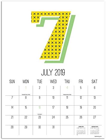 Amazon 19年7月 年6月 数字 ミニアートカレンダー ノート メモ帳 文房具 オフィス用品