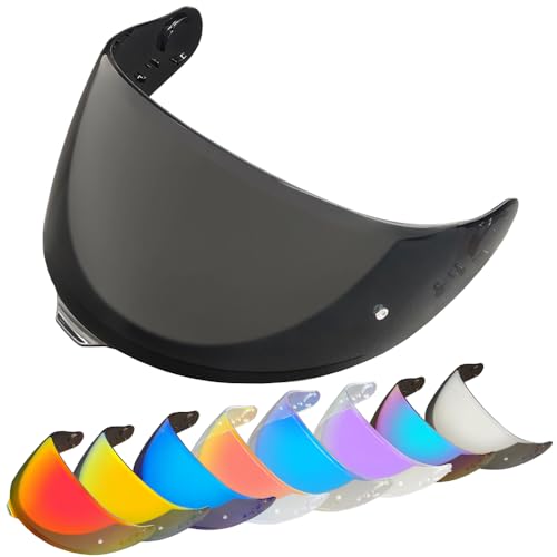 YMTSGEQ GT-Air 3 Helmet Visor Replacement CNS-1C Helmet Face Protection UV Protection Compatible with GT-Air 3 (Deep Black)