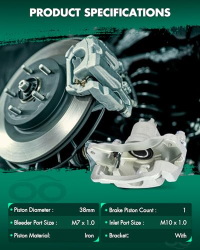 Image of SCITOO Rear Left Brake Caliper With Bracket 19-B2067A Compatible For Saab 9-2X 2005-2006 For Subaru Forester 2004-2008 For Subaru Impreza 2004-2007