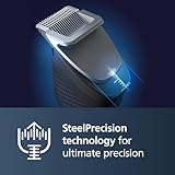 Philips Bartschneider Serie 9000 Prestige mit SteelPrecision-Technologie, 3-stufige Akkuanzeige, bis...