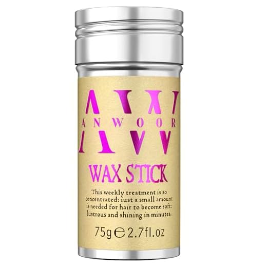 AnWoor Stick Cera Capelli, Pomata per lo Styling di Parrucche, Capelli Volanti, Crespi, Capelli di Bambini 75g