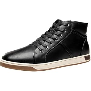 Jousen Men's Casual Shoes High Top Fashion Sneaker Lightweight Men Boots Shoes