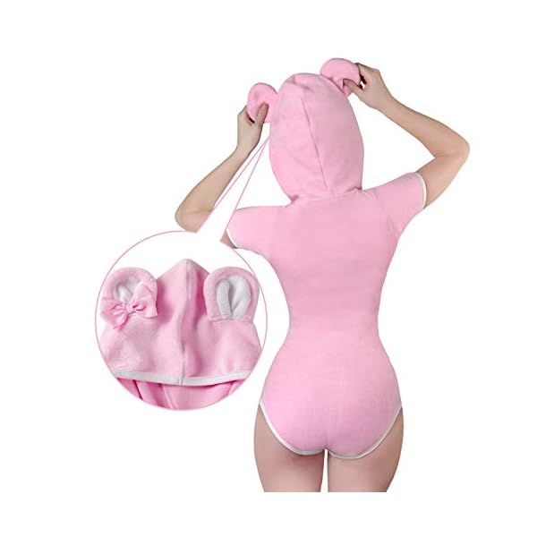 Littleforbig-Cotton-Onesie-Pajamas-Bodysuit--Teddy-Bear-Onesie-Pink Littleforbig Cotton Onesie Pajamas Bodysuit – Teddy Bear Onesie Pink XS