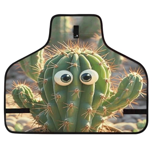 Delantal de trabajo Cute Cactus con hebilla y bolsas