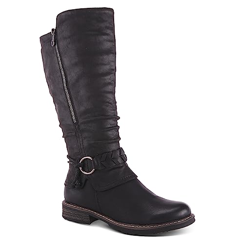 PATRIZIA Spring Step Kabuta Tall Boots for Women - Mid-Calf Ladies Boots with Zipper Closure - Pull-On Womens Boots for Outdoor2
