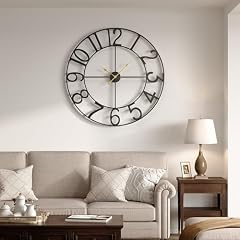 36 Retro Black Metal Arabic Numeral Clock product image