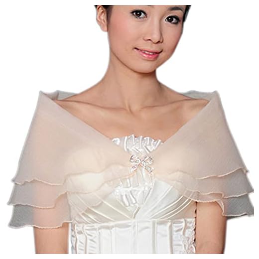 Bröllop brud gasväv sjal skrapning bolero kappa dam fest cocktail organza wrap