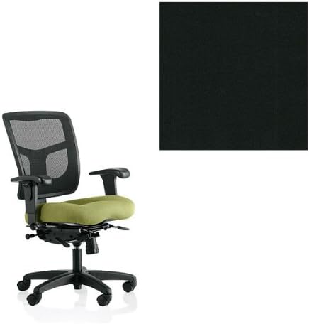 YS74-KR-25-1200 Yes Series Mesh Back Multi Adjustable Ergonomic Office Chair with KR-25 Armrests - Grade 1 Fabric - Celestial Oberon Black