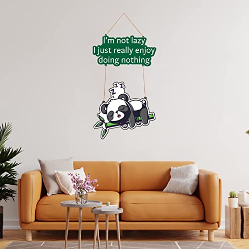 Image of Zesta Panda Wall Decor /Wooden Wall Hanging Decorative Items /Hanging Home Wall Decor Items /MDF Decoration Items /Cute Wall Art For Living Room /Home Decor Items Living Room