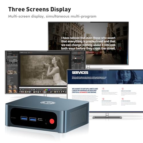 TRIGKEY S5 Pro Mini PC, 16G DDR4+500G SSD | 19V3A Max 57W, Ryzen 7 8 Core 16 Thread, Mini Desktop Computer, 5850U (Up to 4.4GHz), Micro PC 8Core 2000MHz HD Graphics, WiFi-6 BT 5.2 - Image 6