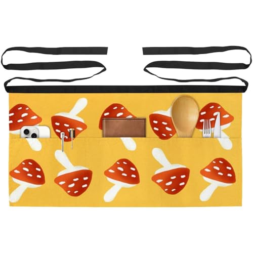 Tablier court de cuisine à poches pour pâtisserie et bistrot