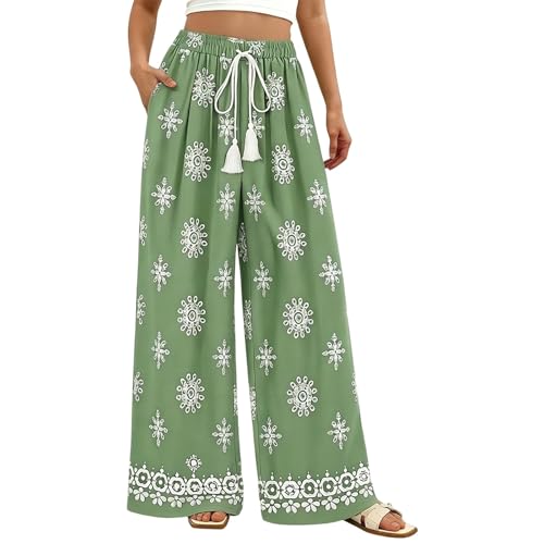 Pantalon de plage ample et léger pour des vacances bohèmes tout en confort