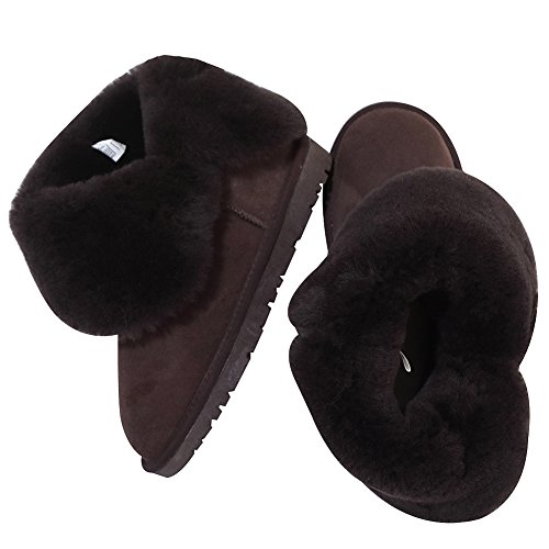 Jamron Donna Classy Montone Metà Polpaccio Stivali...