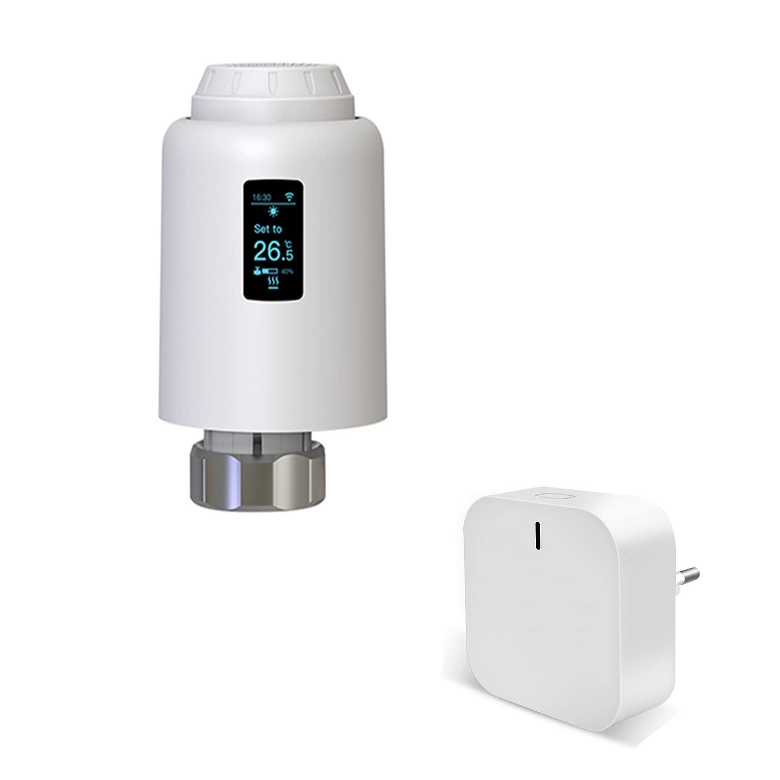 Qiumi Zigbee Smart Thermostatic Radiator Valve, Supports Remote Control by  Smart Life App, Voice Control by Alexa and Googlehome (OLED Display) :  Amazon.de: DIY u0026 Tools