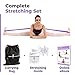 Stretch Bands for Dance and Ballet with Gift Box – Resistance Bands Set for Dancers, Ballerinas, Gymnasts and Cheers – Improve Flexibility, Strength and Split Purple
