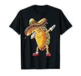 Dabbing Taco Cinco de Mayo Kids Boys Mexican Food Sombrero T-Shirt