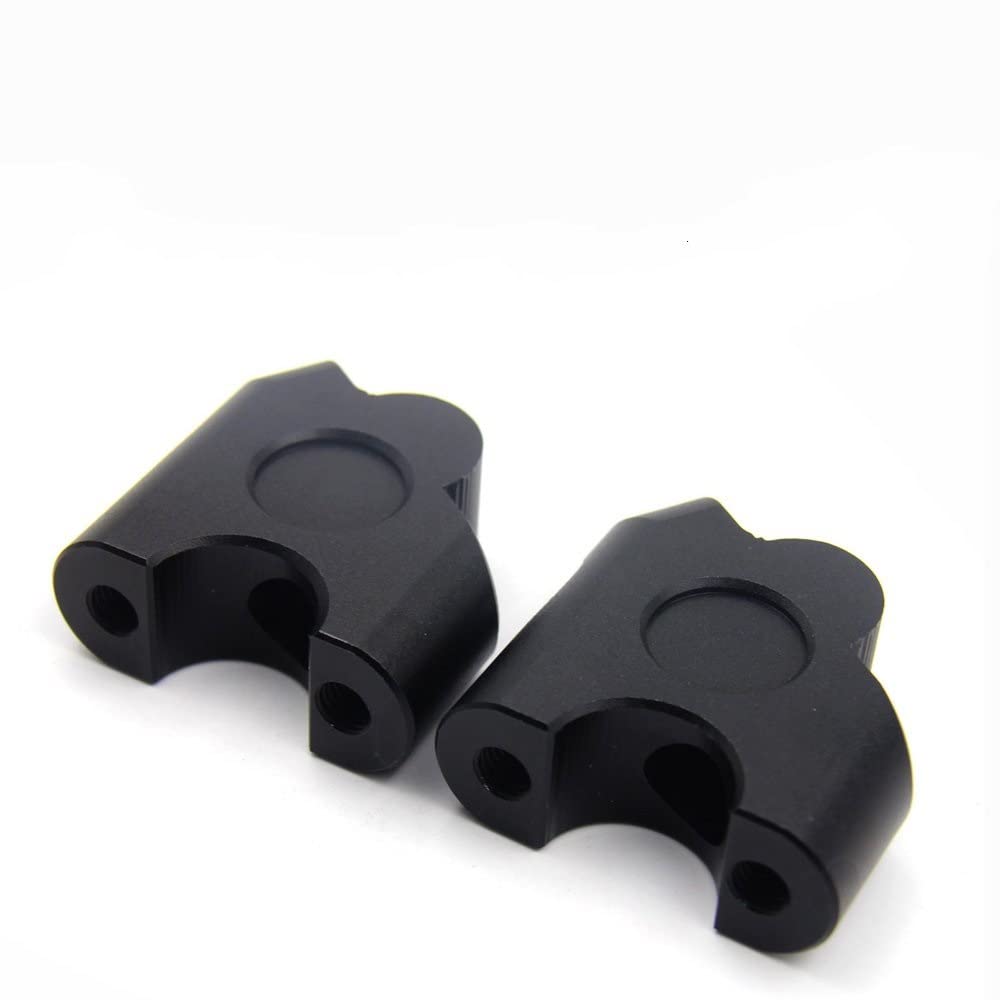 Pinces montage guidon rehausseur 22mm noir pour Suzuki DL650 DL1000 moto