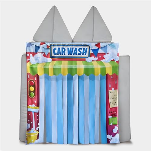 SeeMees Play Panel for Kids Play Couch Childrens Foam Sofa Modular Play Panel for Toddler (Sofa not Included) (Car Wash)