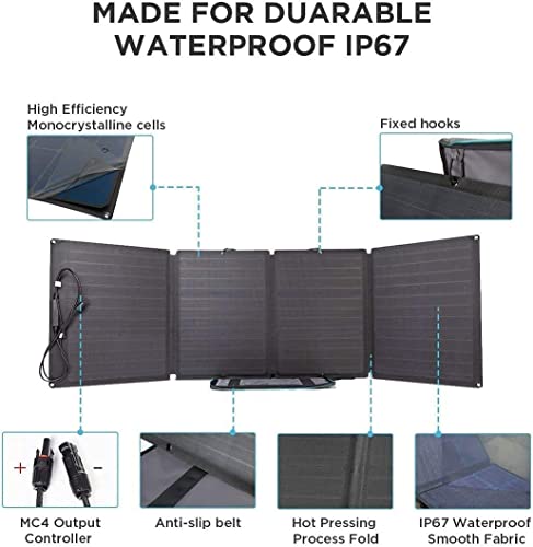 image for EF ECOFLOW Portable Power Station 576Wh with 110W Solar Panel, 3 600W 