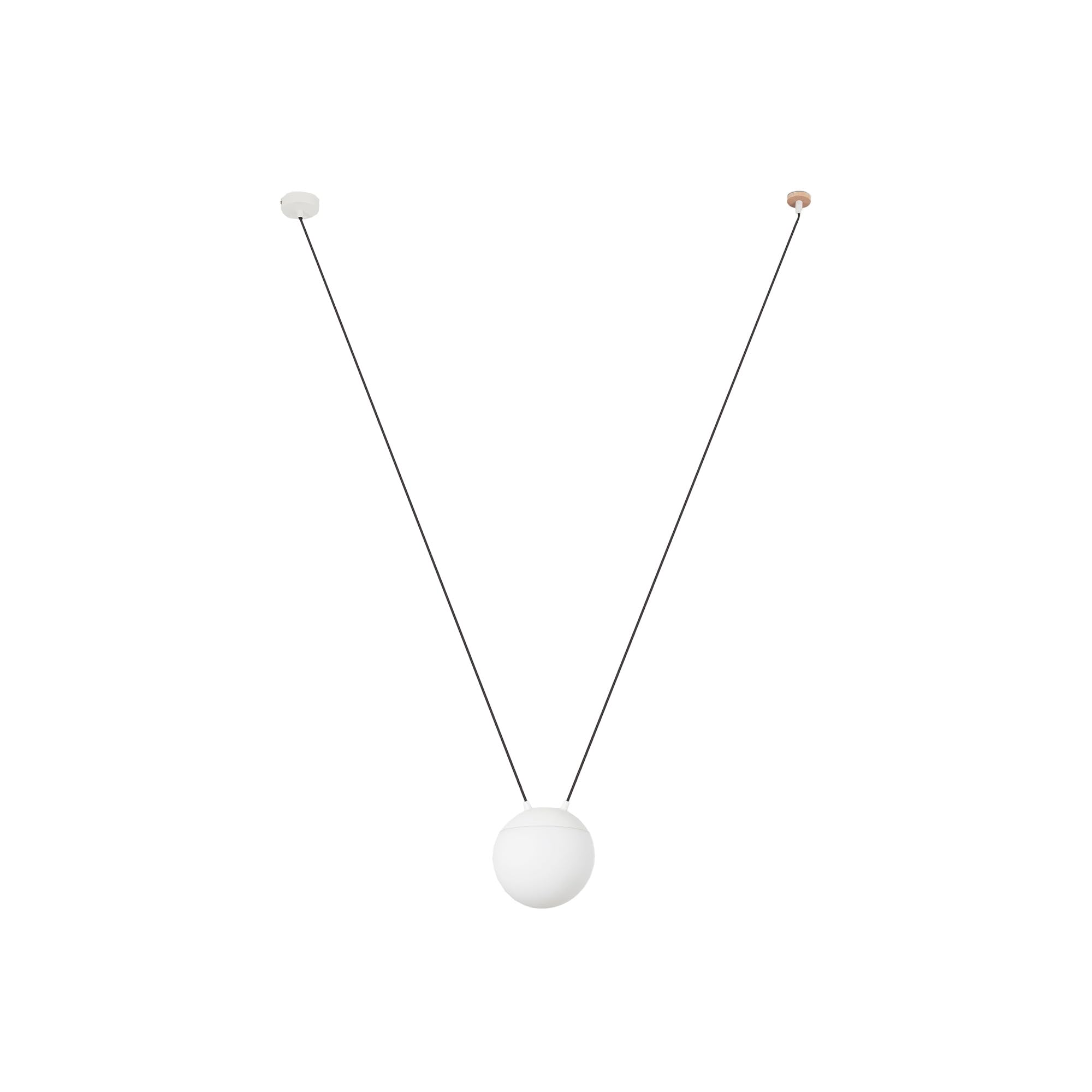 Mine Space PC Blanco 1 Luz suspension luminaire blanche plafond moderne