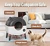 Self Cleaning Litter Box, MeowWhimsy Extra Large Automatic Litter Box Cleaning Robot S7 for Cats, Smart Safety Sensors-App Control-Low Noise, Washable Tray,40pcs Trash Bag