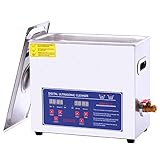 Ultrasonic Cleaner 6.5L Ultrasonic Parts Cleaner Carburetor Digital Timer Heater Professional Stainless Steel Industrial Ultrasonic Jewelry Cleaner